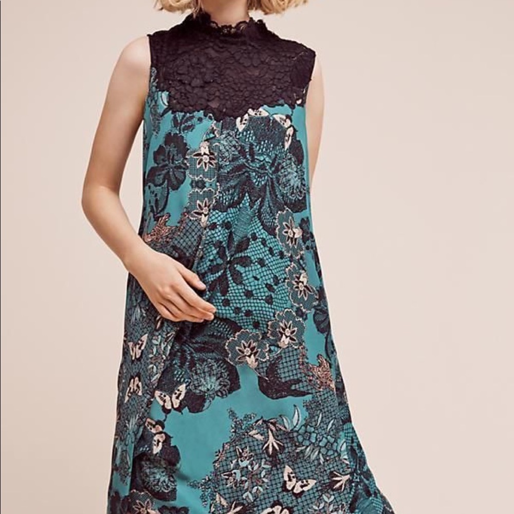NWT Maeve Butterfly Lace Swing Dress